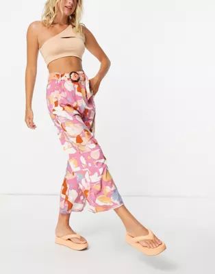 Native Youth retro floral wide leg pants | ASOS (Global)