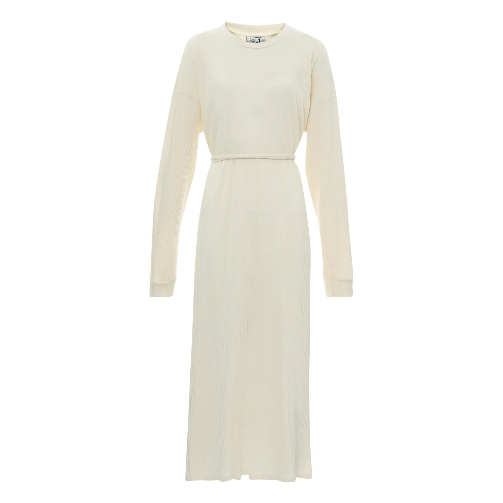 Robe Côtelée Shawn Coton Bio | Ecru | Smallable