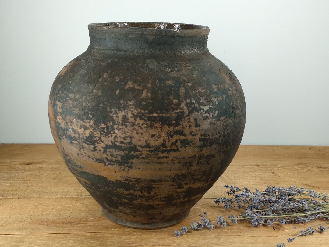 Ancient clay pot, Antique clay vessel, Rustic ceramic bowl, Pottery jug, Primitive rustic earthen... | Etsy (US)