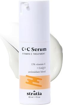 Stratia C+C Serum | 15% Vitamin C with 10% L-ascorbic Acid Serum | Non-Irritating, Water-Free For... | Amazon (US)