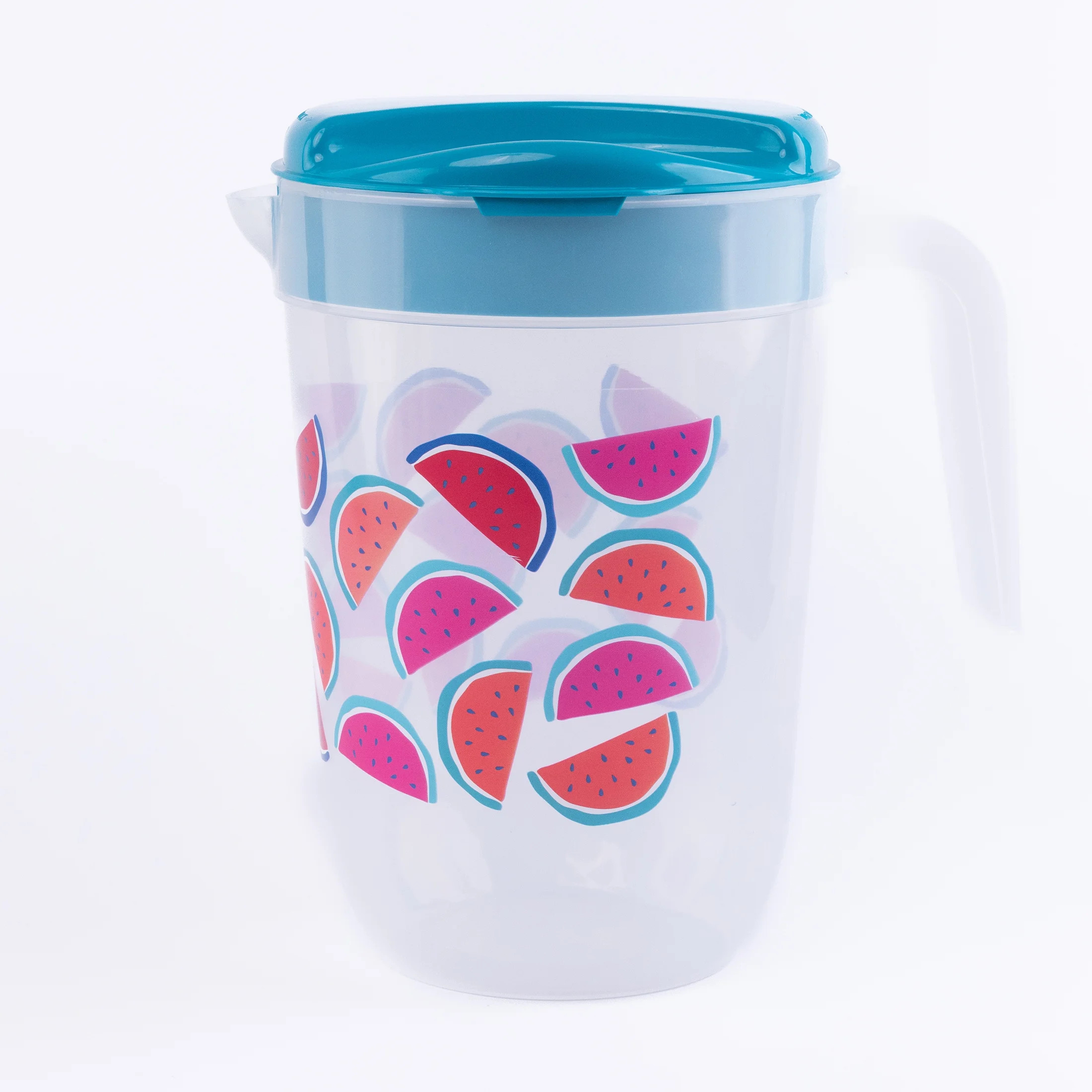 Mainstays Plastic 1 Gallon Pitcher with Green Color Lid – Watermelon | Walmart (US)
