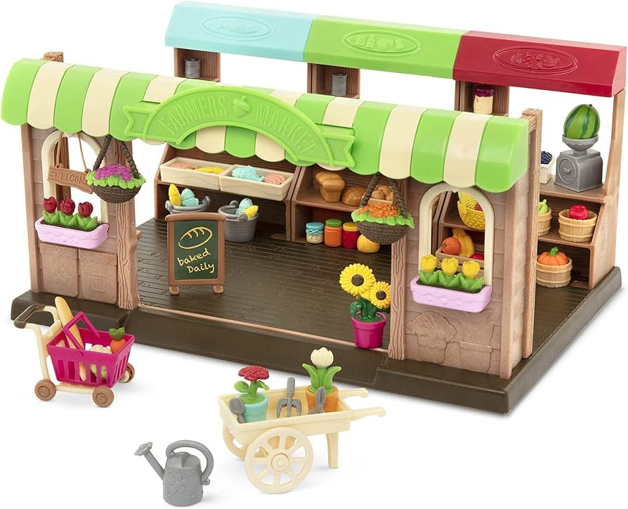 Li'l Woodzeez – Animal Figurine Playset – Toy Hair Salon – Barbershop with Furniture & Acce... | Amazon (CA)