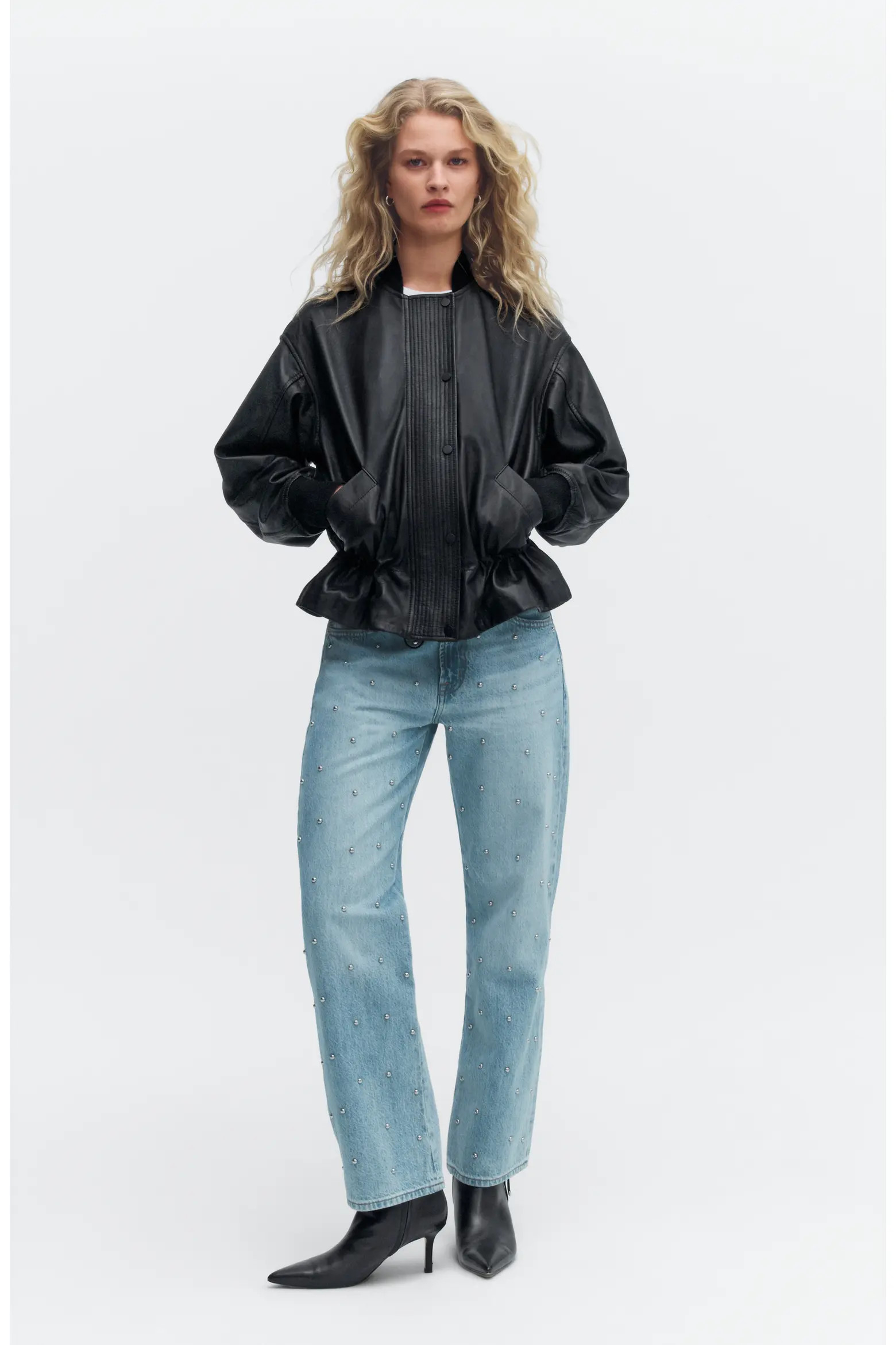 Sofi Leather Bomber Jacket (Women) | Nordstrom | Nordstrom