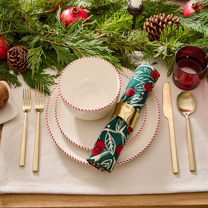 Candy Cane Dinner Plate Sets | West Elm (US)