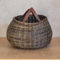 Green Wicker Basket, Ball Shape | Etsy (US)