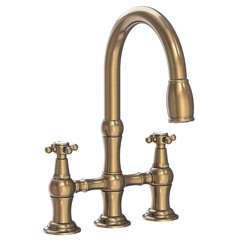 Chesterfield Pull Down Bridge Faucet | Perigold