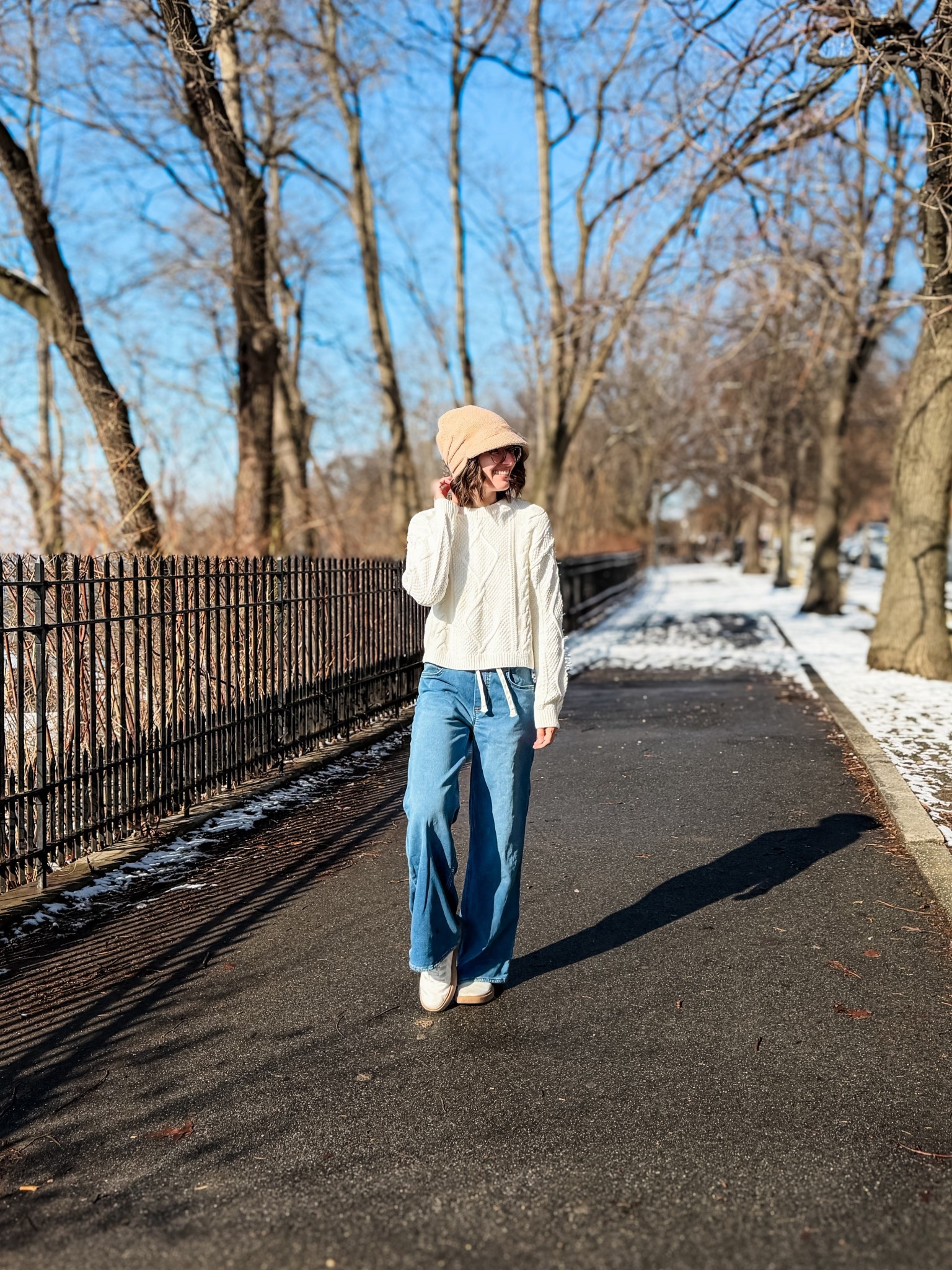 Cable knot sweater: TTS
Pull on jeans: I sized down
Allbirds sneakers: TTS, use code LIZLOVES for a discount @allbirds #allbirdspartner 

#LTKFindsUnder50 #LTKootd #LTKSeasonal