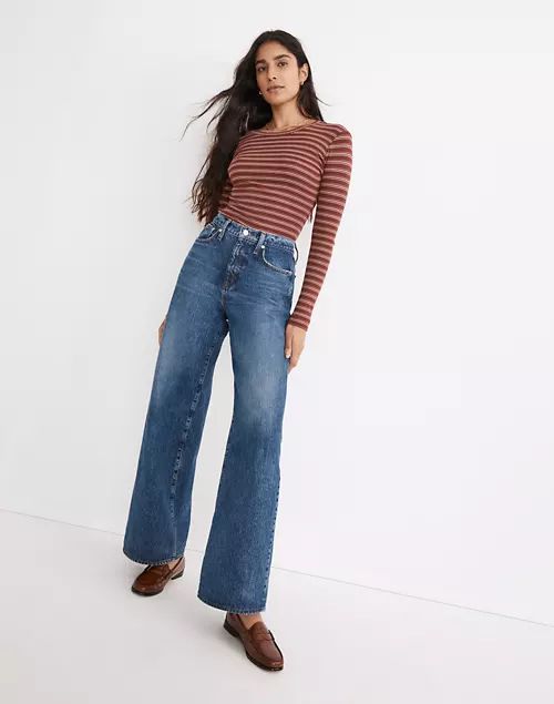 Superwide-Leg Jeans in Desota Wash | Madewell