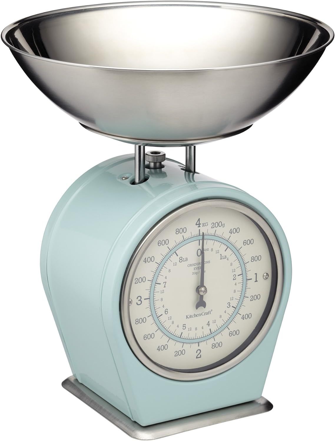 KitchenCraft Living Nostalgia Mechanical Kitchen Scales, 4 kg (8 lbs) - Vintage Blue | Amazon (US)