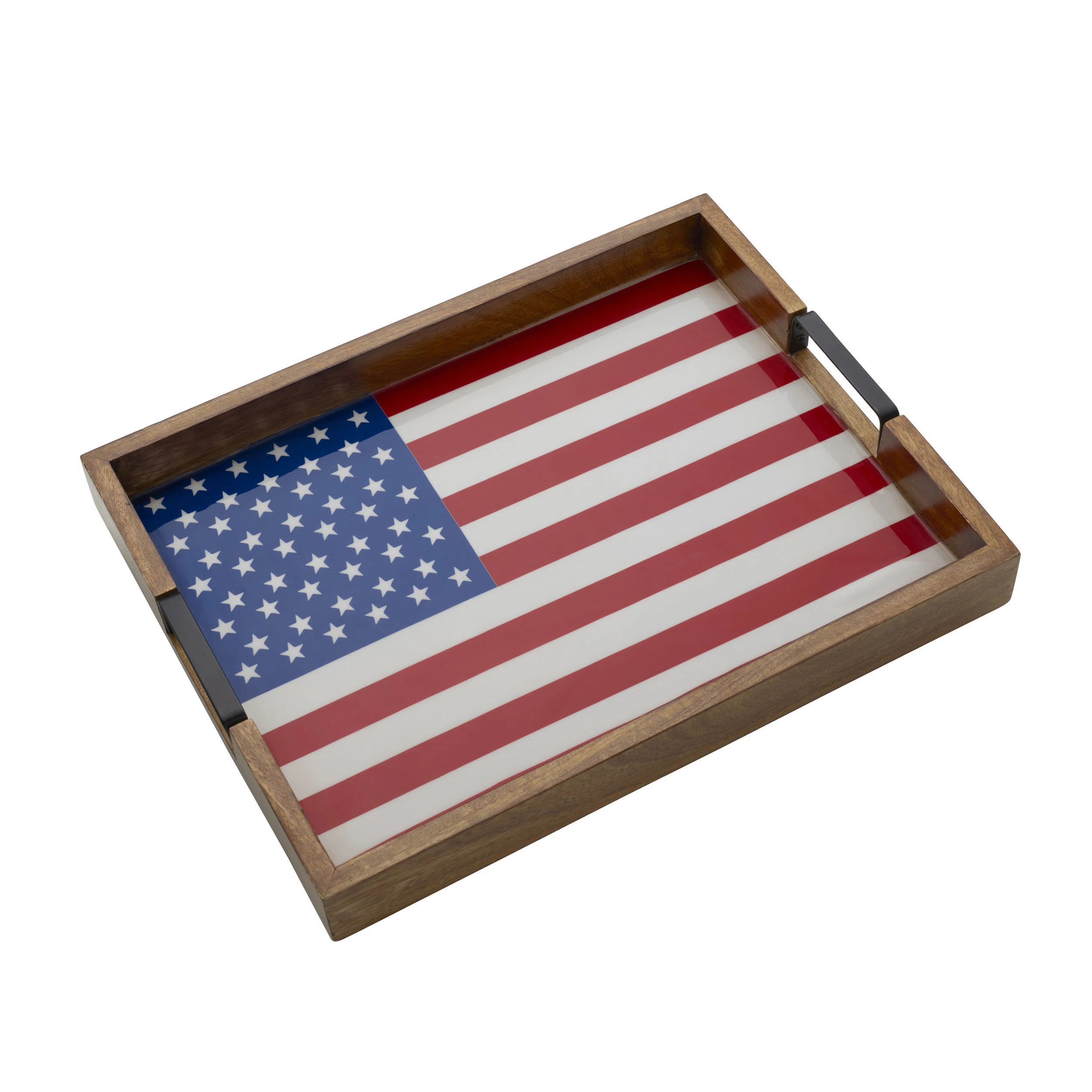 Gourmet Basics by Mikasa Lazy Susan Serving Tray, 18-Inch, American Flag & Reviews | Wayfair | Wayfair North America