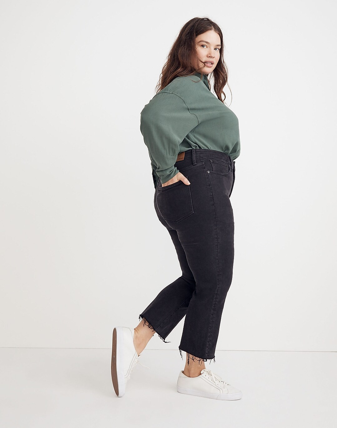 Plus Cali Demi-Boot Jeans in Bayland Wash: Raw-Hem Edition | Madewell