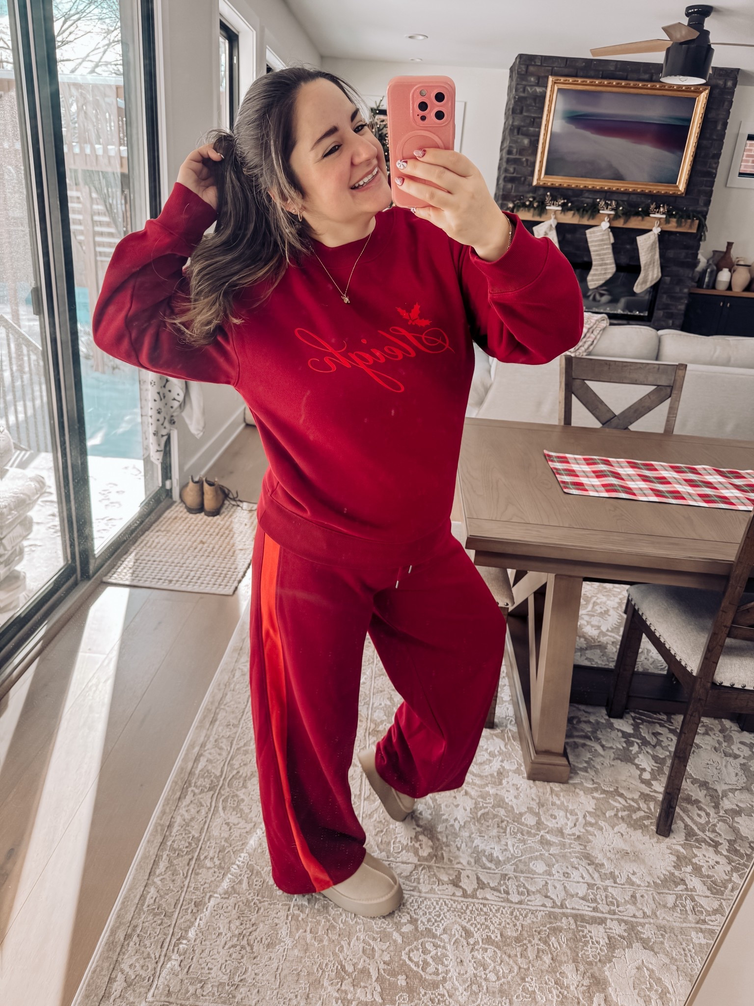 Stay cozy in this adorable comfy set! Love the stripe down the wide leg sweatpants and the red sweatshirt is so soft! Don’t forget some platform slip ons!

Midsize
Petite
Comfy outfit
Sweat set
Athleisure set
Comfy set
Holiday sweatshirt
 Christmas sweatshirt
Red outfit


#LTKPetite #LTKMidsize #LTKHoliday