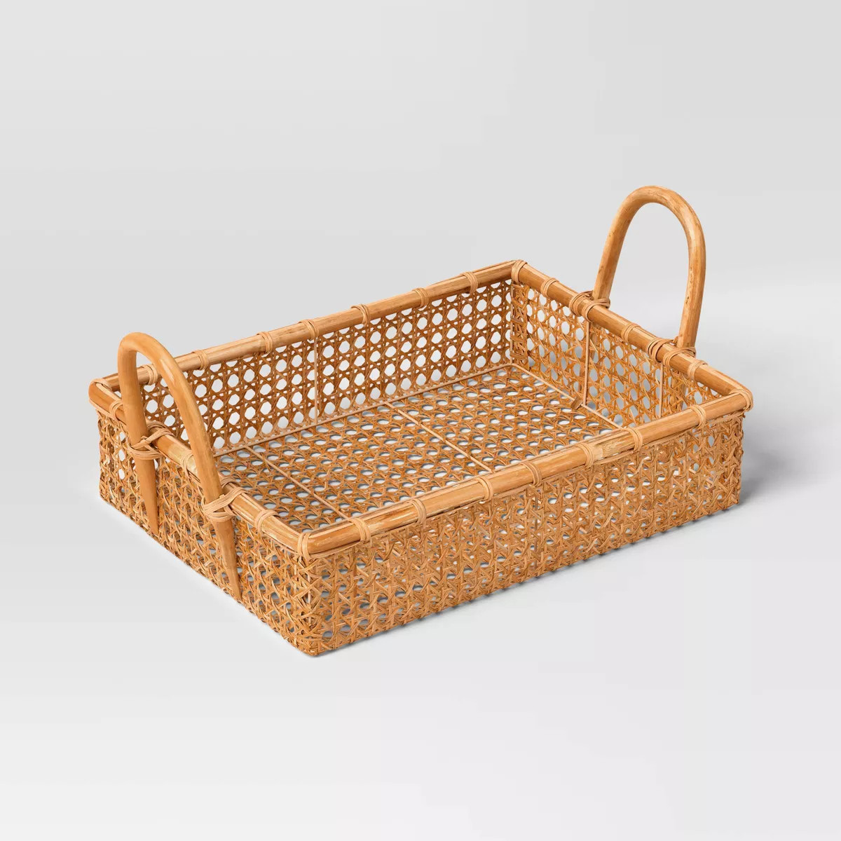 18" Rattan Cane Serving Tray - Threshold\u2122 | Target