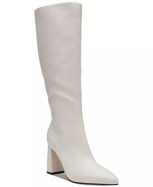 Wild Pair Islah Block Heel Knee High Boots, Created for Macy's - Macy's | Macy's