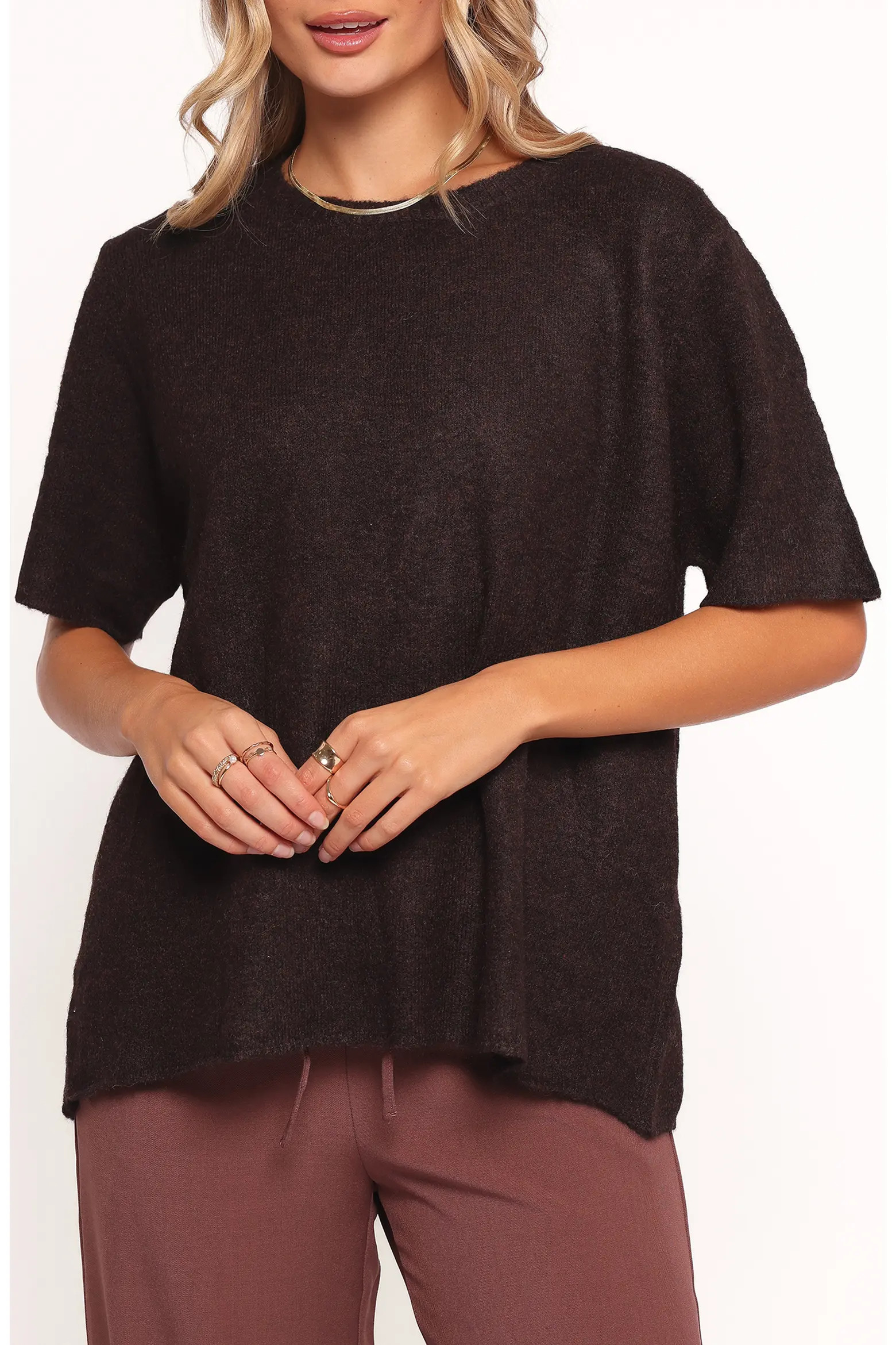 Petal & Pup Morris Short Sleeve Oversize Sweater (Women) | Nordstrom | Nordstrom