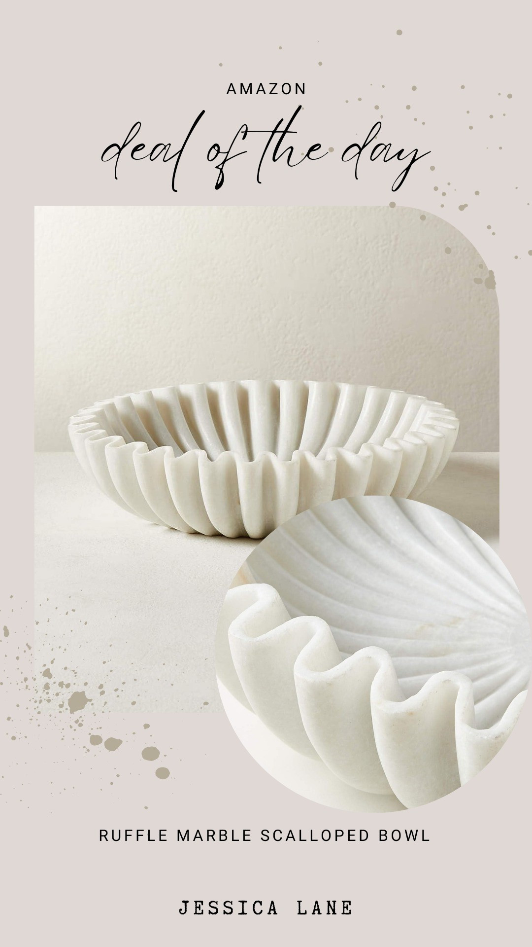A beautiful decorative ruffled marble bowl with sculptural detail that works as both decor and function.#AmazonFinds #HomeDetails

#LTKSaleAlert #LTKHome #LTKSeasonal