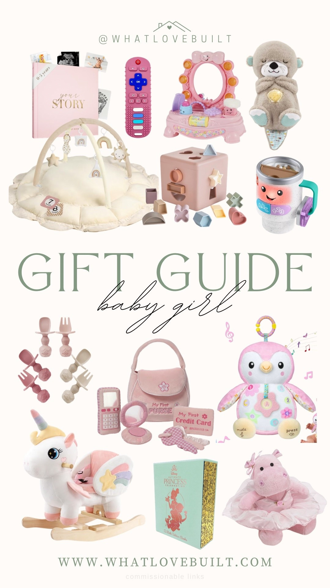 Baby Girl Gift Guide 🎄🎀

#giftguide #baby #babygirl #babytoys #babygift #holiday #christmas #kids #family #babygirlgifts 

#LTKHoliday #LTKGiftGuide #LTKBaby
