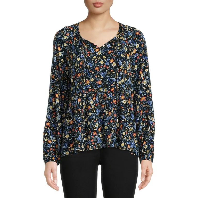 Time and Tru Women's Peplum Top | Walmart (US)