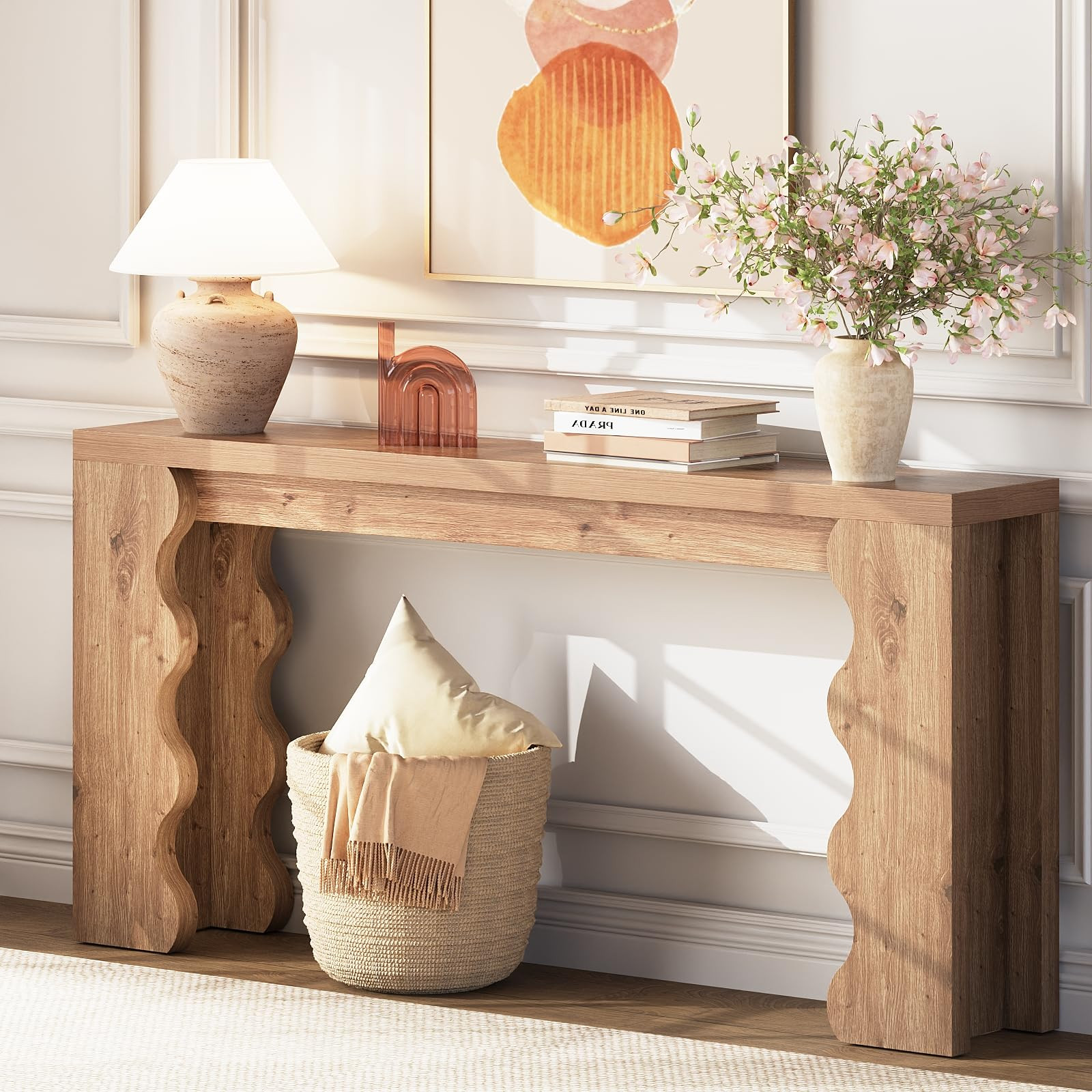 karlott Mesa de entrada de granja de 70.9 pulgadas, mesa consola extra larga con base gruesa, mes... | Amazon (US)