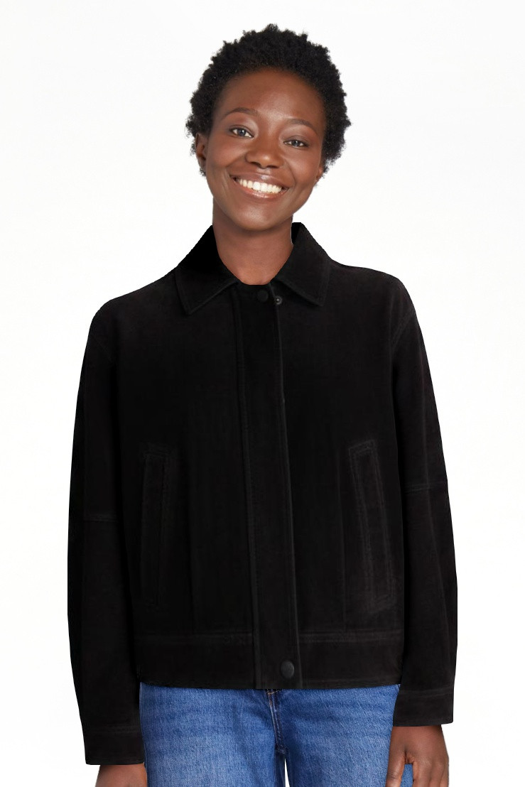 Scoop Women\u2019s and Women\u2019s Plus Cropped Suede Jacket, Sizes XS-4X | Walmart (US)