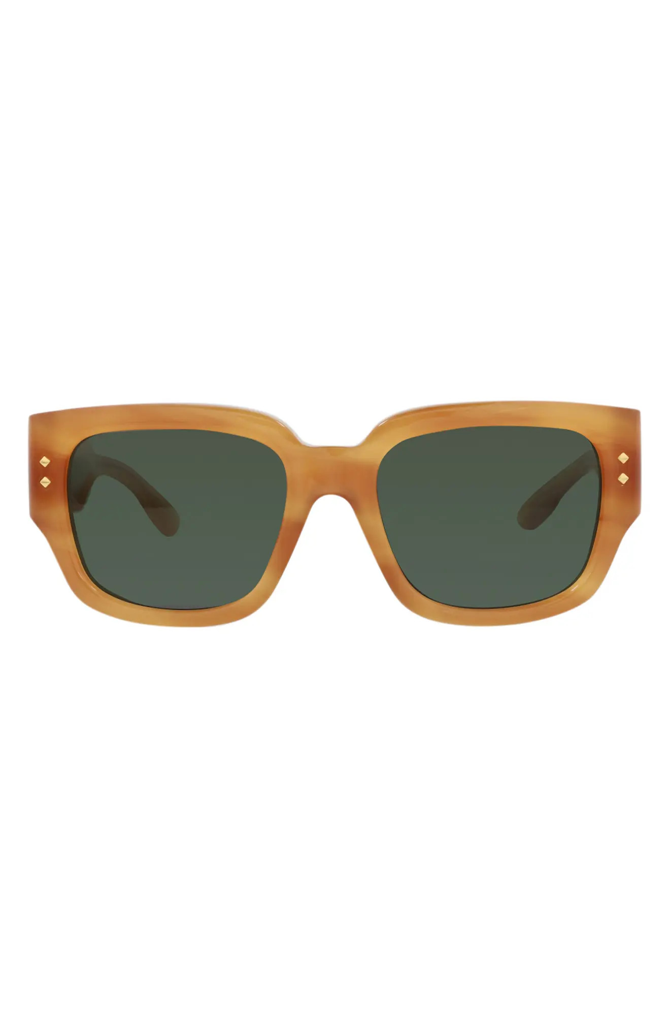 Gucci 54mm Square Sunglasses in Havana Havana Green at Nordstrom Rack | Nordstrom Rack