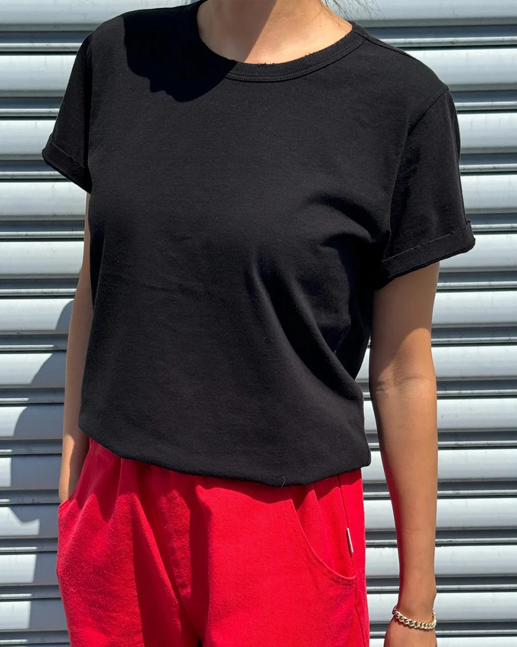 Organic Cotton Vintage Boy Tee - True Black | ban.do