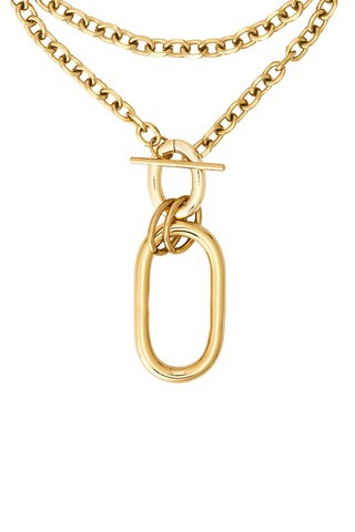 Large Carabiner Necklace in Waterproof/gol | Revolve Clothing (Global)