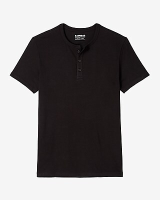 Express Men's Slim Supersoft Short Sleeve Henley XL | Express