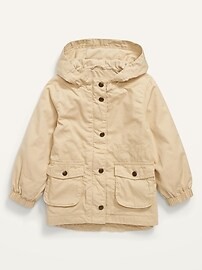 Hooded Twill Utility Scout Jacket for Toddler Girls | Old Navy (US)
