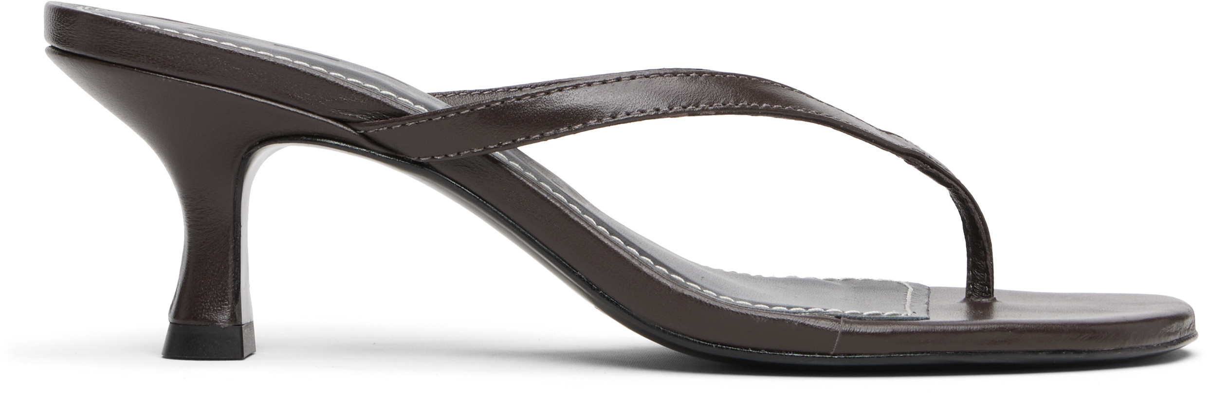 Staud Brown Freja Kitten Heeled Sandals | SSENSE