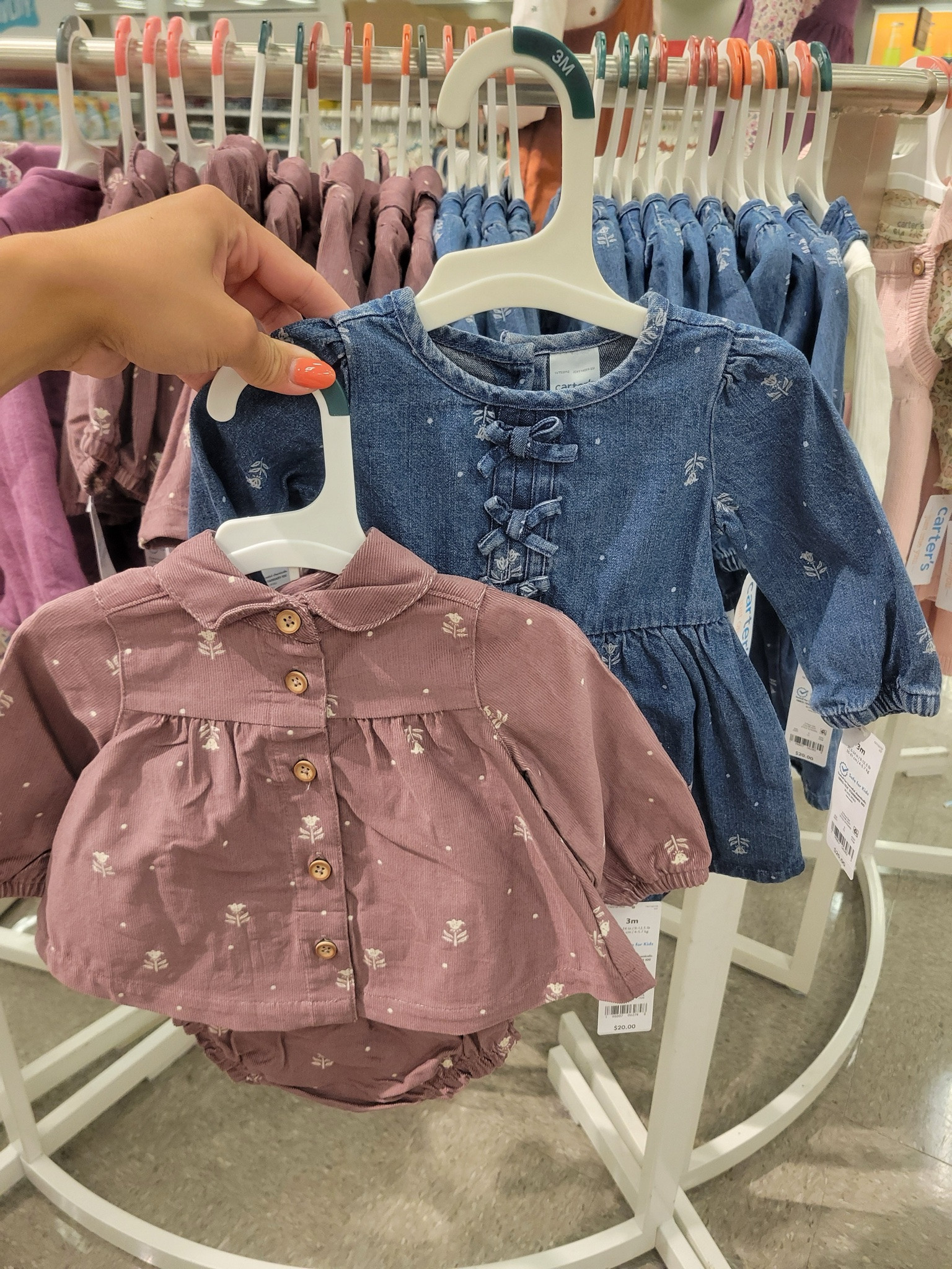 New baby girl dress rompers for fall and winter. Cute trendy kids. Girl mom. Baby shower gift idea. Family pictures. Photos. Adorable. Carter's. Target find. 

 #LTKootd #LTKmomlife #LTKKids