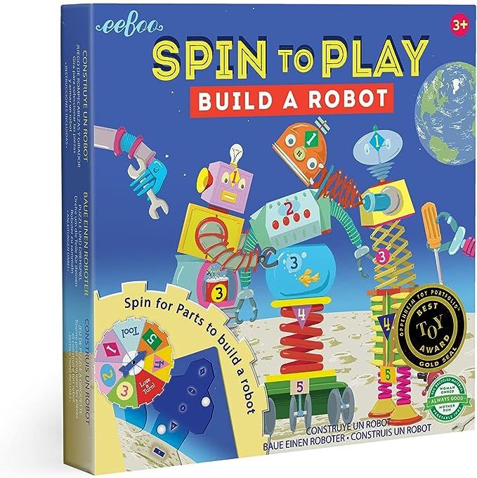 eeBoo Build A Robot Spinner Puzzle Game | Amazon (US)