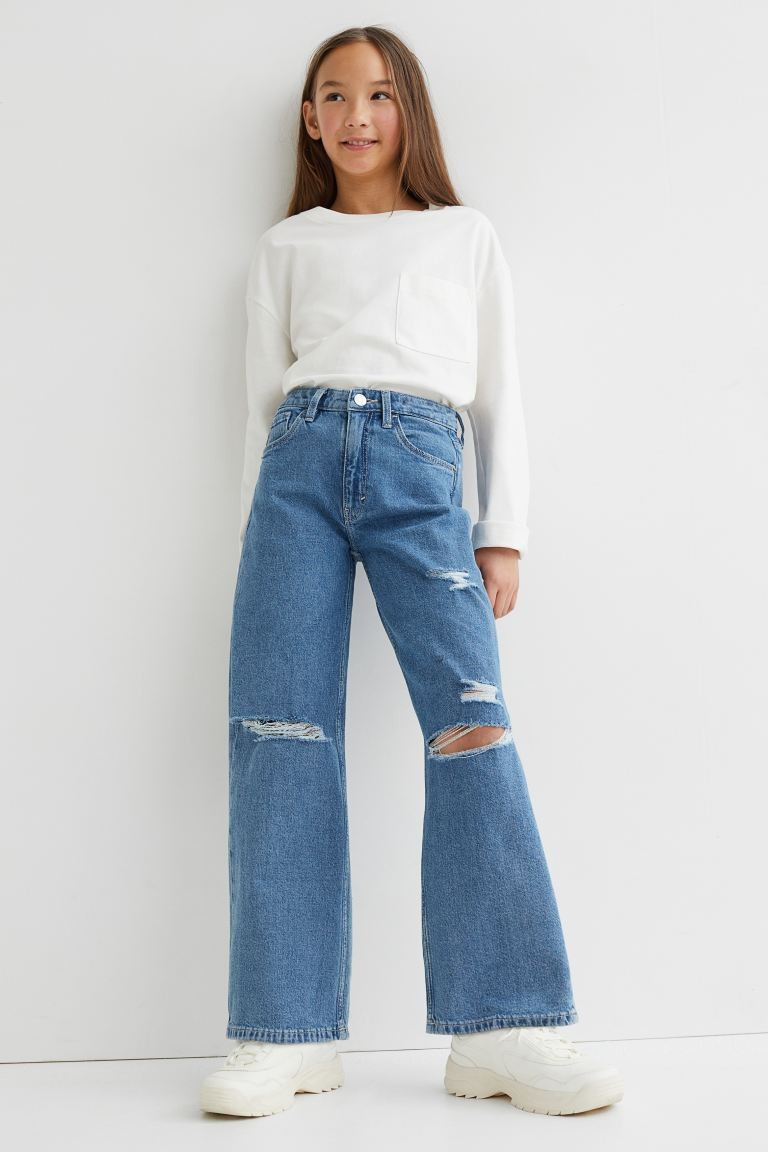 Wide High Jeans | H&M (US + CA)