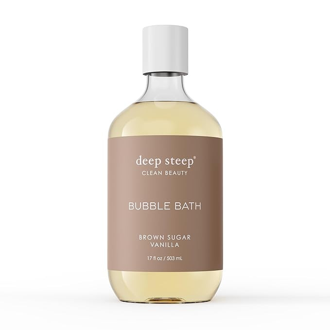 Deep Steep Bubble Bath, Brown Sugar Vanilla, 17 Ounce | Amazon (US)