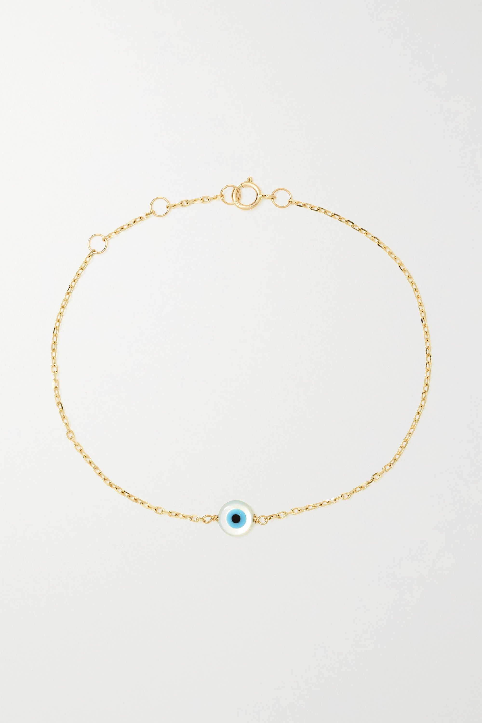 Gold Gold, mother-of-pearl and enamel bracelet | STONE AND STRAND | NET-A-PORTER | NET-A-PORTER (US)