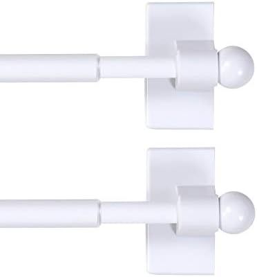 H.VERSAILTEX 2 Pack Magnetic Curtain Rods for Metal Doors Top and Bottom Multi-Use Adjustable App... | Amazon (US)