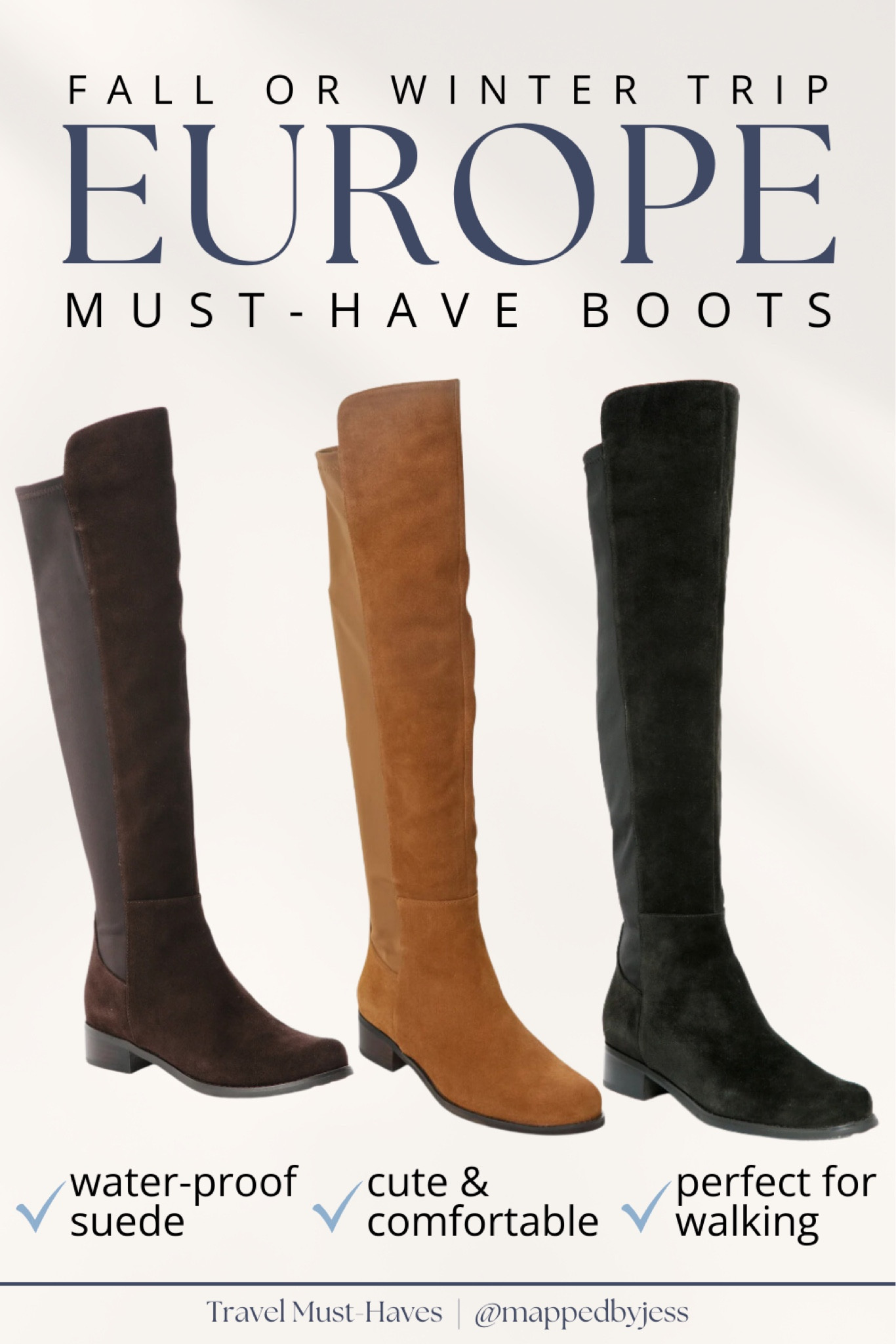 Elevate your European fall and winter outfits with these waterproof suede boots! They are perfect for rainy or snowy European cities this fall or winter. 🍁❄️

////

Waterproof suede boots for European travel, waterproof boots for fall and winter in Europe, waterproof footwear, stylish waterproof boots for autumn, Comfortable over-the-knee boots for walking, Dark brown suede boots, European winter outfit idea, Water-resistant boots, European travel essentials, Brown boots, black boots, camel boots, tan boots, Weather-ready boots, Fall fashion 2023, winter fashion 2023, Best boots for rainy European cities, European vacation style, Warm and cute winter boots for women, Stylish walking boots for Europe vacation, winter footwear, Europe travel fashion, Cute winter boots, Paris winter outfit ideas with boots, Amsterdam fall outfit ideas and footwear, Europe outfits fall, Europe outfits winter, fall fashion, winter fashion, fall outfit inspo, winter outfit inspo, comfortable shoes for europe, Paris, Vienna, Amsterdam, Belgium, Austria, Germany, Hungary, Budapest, Scotland, Prague, Sweden, Christmas market outfit idea, boots for traveling, boots for walking, what to wear this fall and winter, high quality shoes, Europe Packing List, Rainy Day Footwear, Over-the-Knee Boots, Fall and Winter Footwear, Chic Winter Travel Style, Stylish Boots for Europe vacation

#LTKeurope #LTKtravel #LTKstyletip