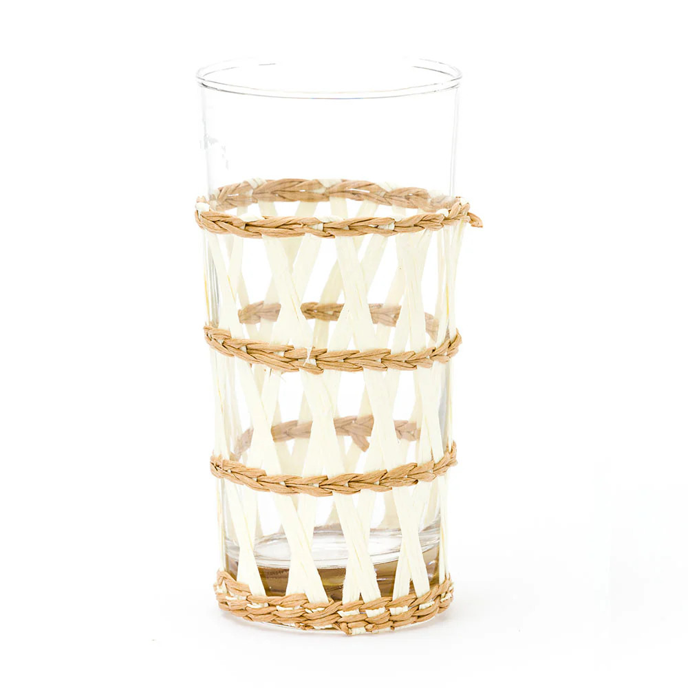 Island Wrapped Ice Tea White, Set of 4 | Amanda Lindroth