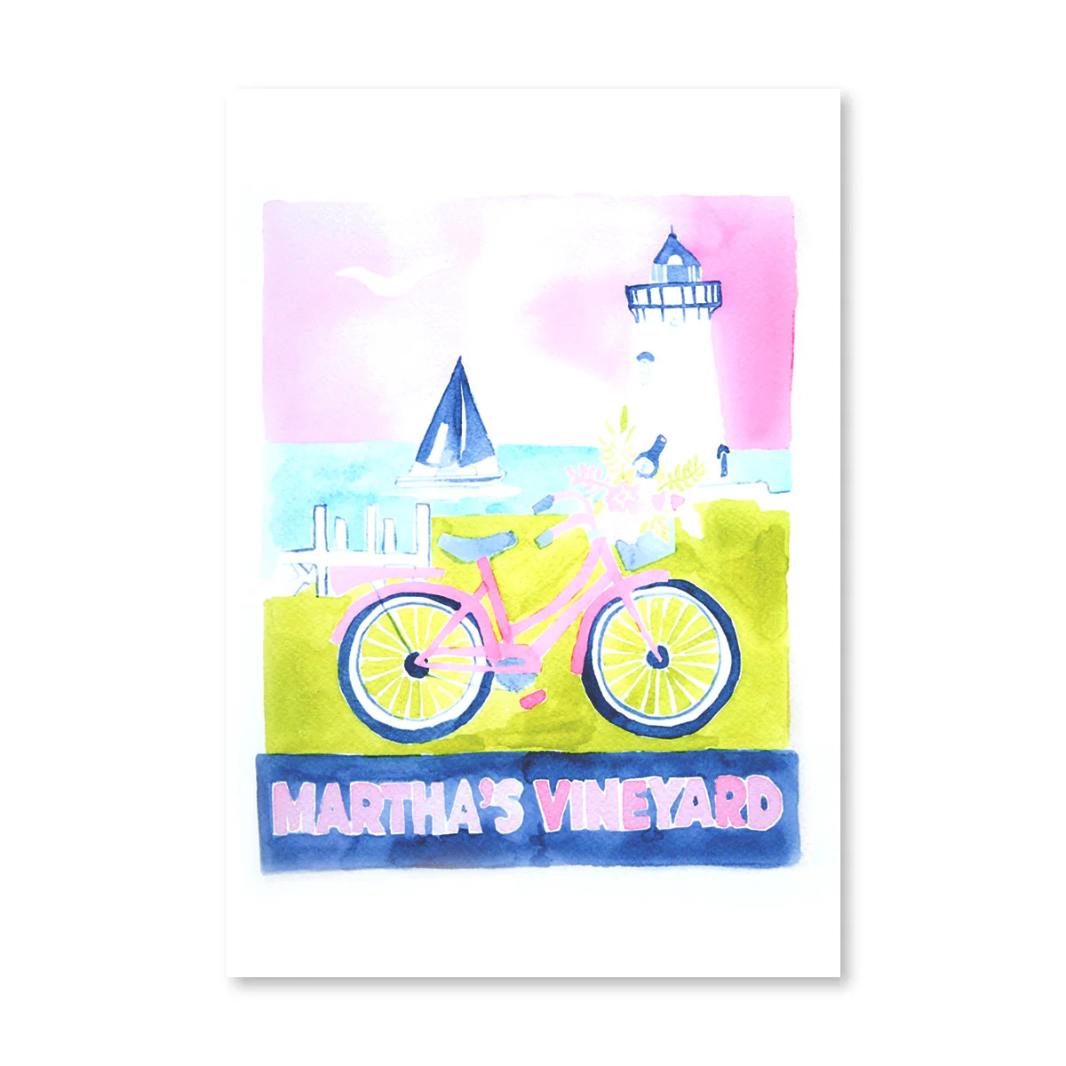Martha's Vineyard Matchbook Art Print | Furbish Studio
