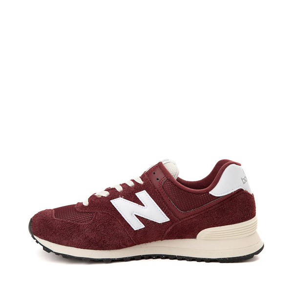 Mens New Balance 574 Athletic Shoe - Crimson / White / Angora | Journeys