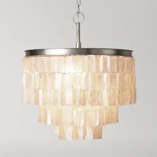 Capiz Chandelier | White | Chandeliers | Z Gallerie | 20.5" Diameter x 22.5"H | Capiz shell | Z Gallerie