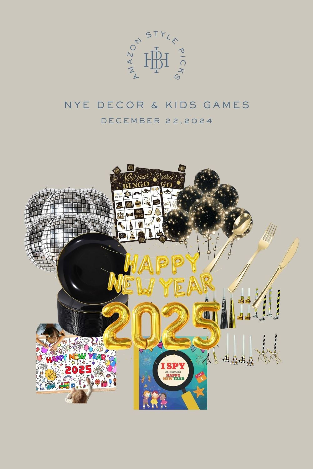 NYE decor and kids games! 

 #LTKHoliday #LTKSeasonal #LTKParties