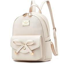 Amazon.com: Girls Bowknot Cute Leather Backpack Mini Backpack Purse for Women Bright Blue : Cloth... | Amazon (US)