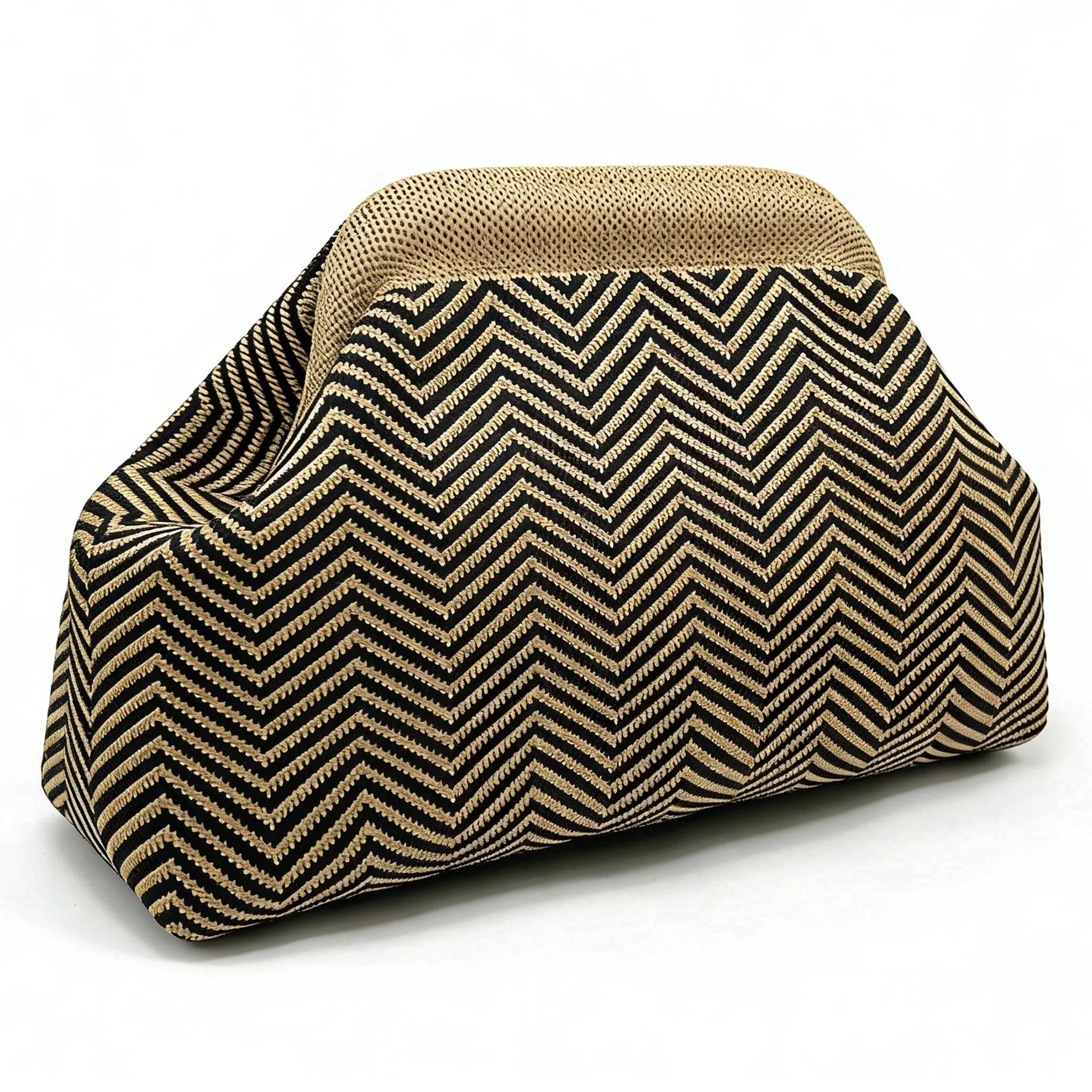 WANDF Clutch Purse for Women,Knit Striped Clutch Handbags,Woven Evening Bags,Large Dumpling Bag f... | Walmart (US)