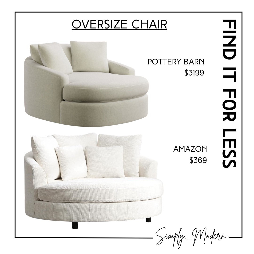 Find it for less- oversized chair

#LTKHome