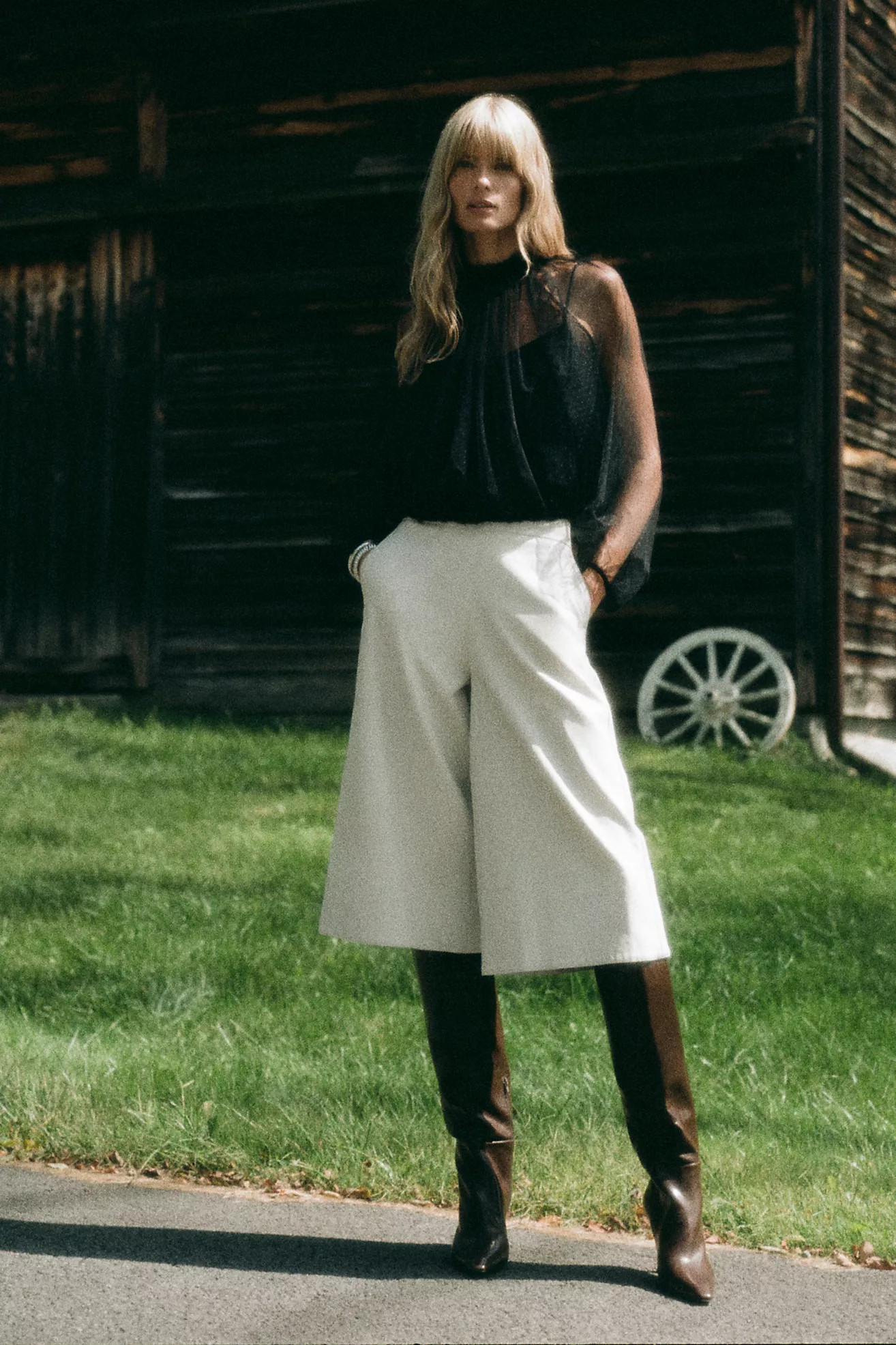 Beatrice .b Met Faux Leather Culottes | Anthropologie (US)