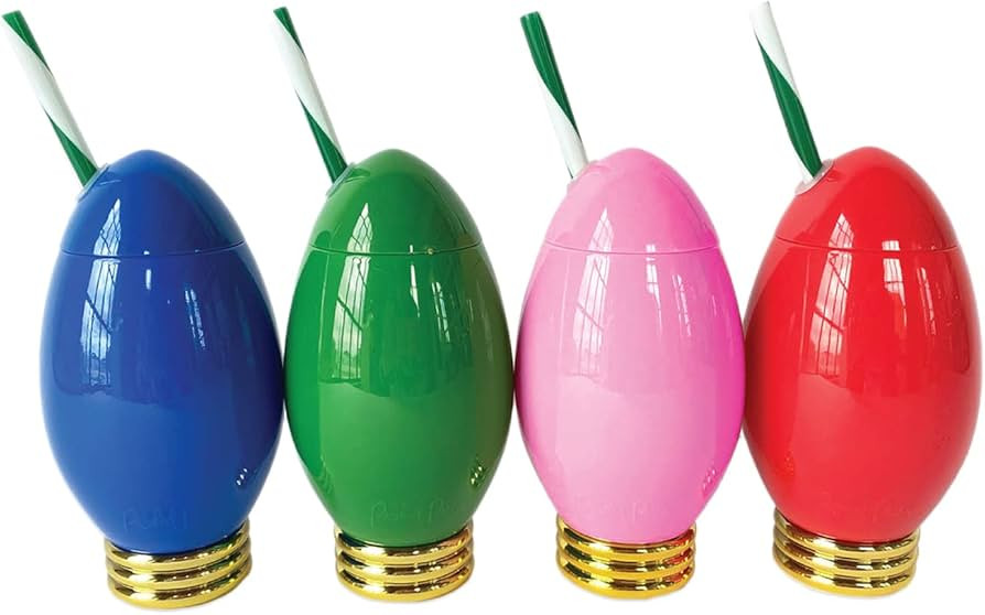 Packed Party Minglin' Mini Customizable Holiday Light Cups 12Oz Set Of 4 Multi | Amazon (US)