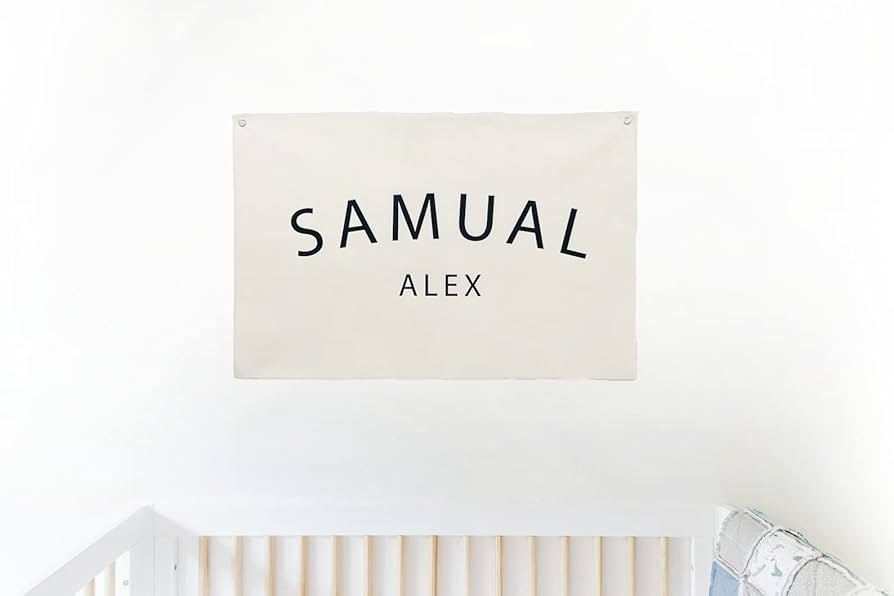 Custom Name Banner, Personalized Name Wall Banner | Baby Room Decor | Kids Room Wall Decor | Cust... | Amazon (US)