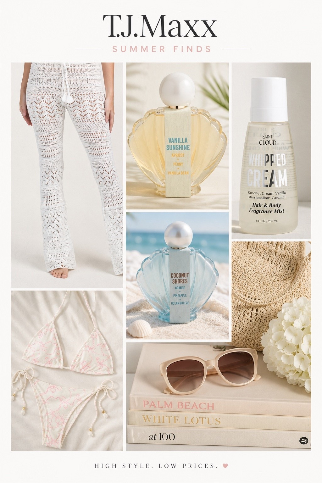 T.J. Maxx understood the summer assignment ☀️🐚 From crochet and the sweetest pink-print bikini to beachy fragrances that smell like vacation, these finds are giving effortless coastal style without the coastal price tag.

Comment TJMAXX and I’ll send you the links. 🤍

#tjmaxxfinds #summerstyle #coastalstyle #vacationstyle #summerfashion #ltkfinds #affiliatelinks

#LTKgrwm #LTKootd #LTKSeasonal