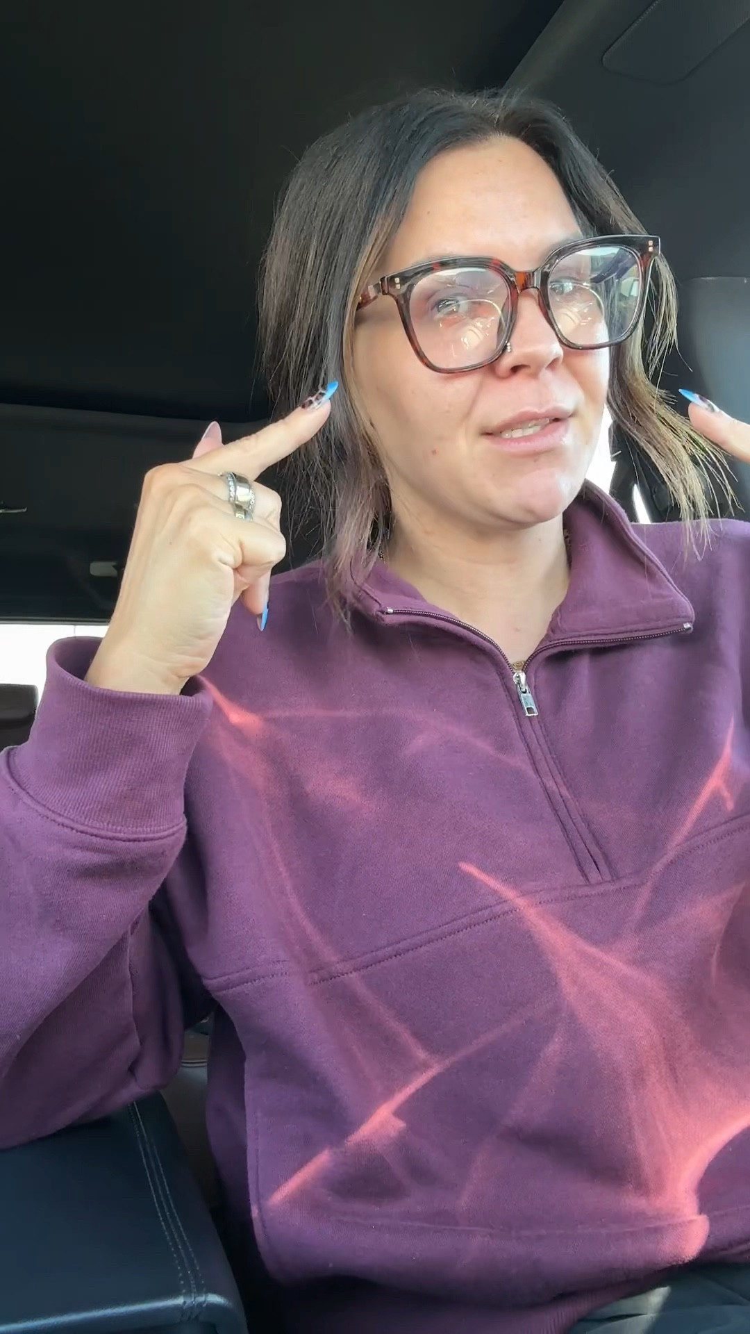 No makeup, no problem.  I use sunnies to hide my under eye bags + blue light glasses in case I need to go run errands!  Keep a pair in your car, just in case. 


#LTKMidsize #LTKFindsUnder50 #LTKSaleAlert